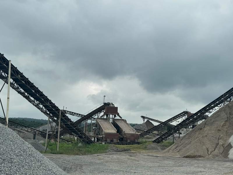 Screening plant and conveyors at a partner quarry