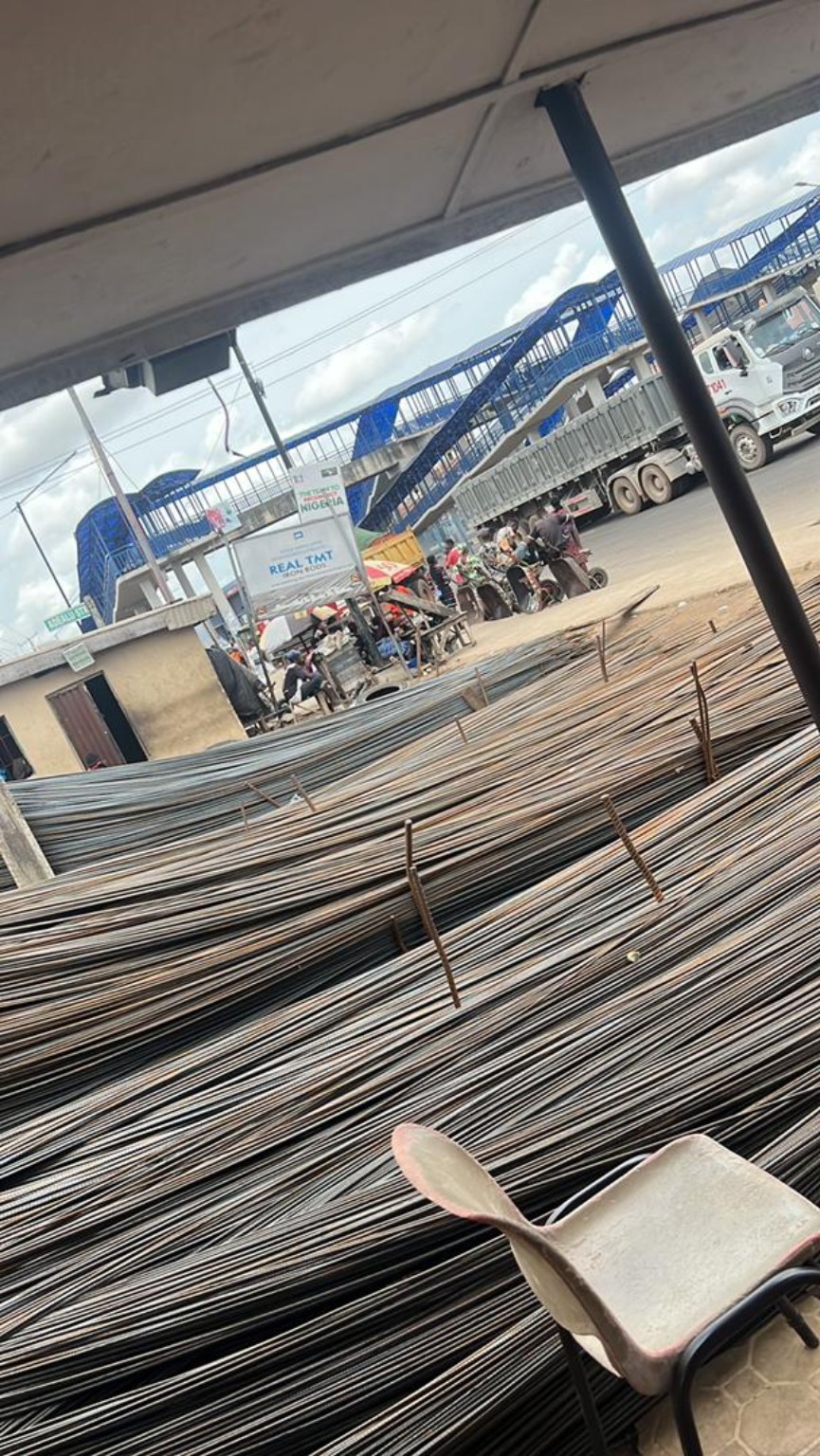 Reinforcement iron rods available for building construction in Lagos